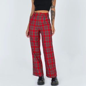 Adorable New Red Plaid Princess Polly Pants!!